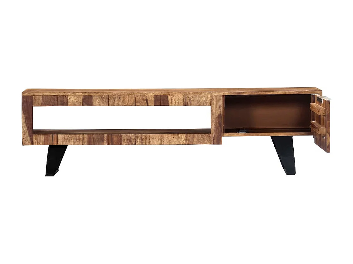 Meuble TV 140x30x40 cm Bois massif