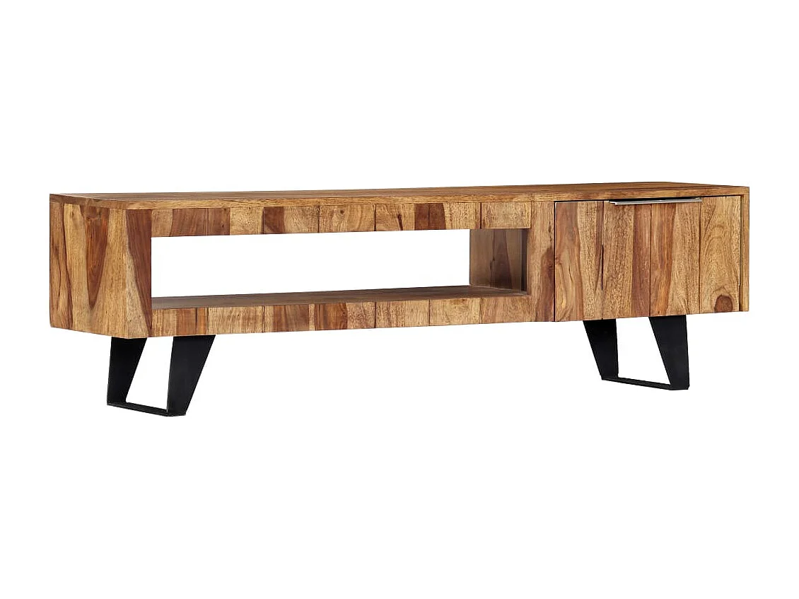 Meuble TV 140x30x40 cm Bois massif