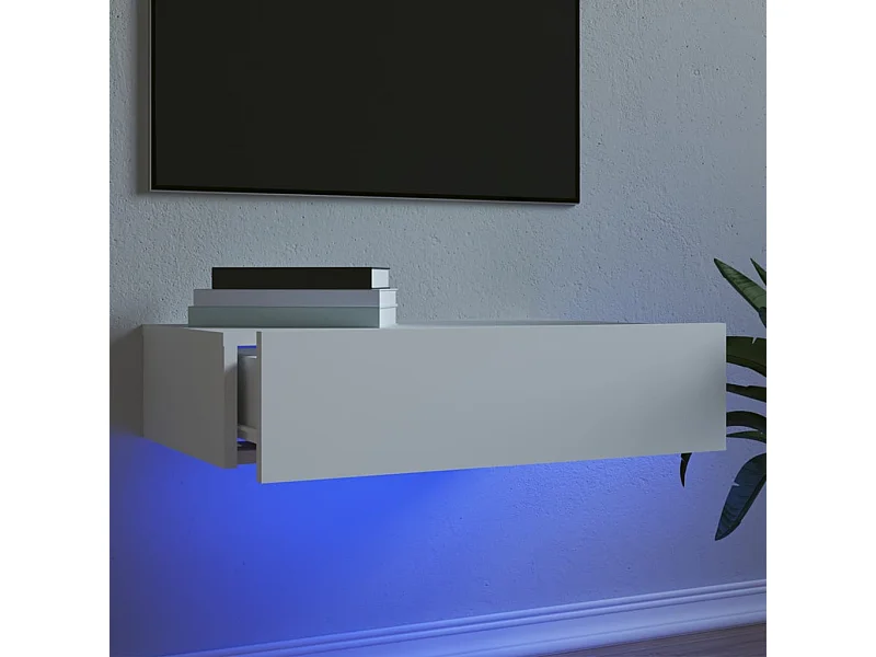 Mobile TV con illuminazione LED bianca 60x35x15,5 cm