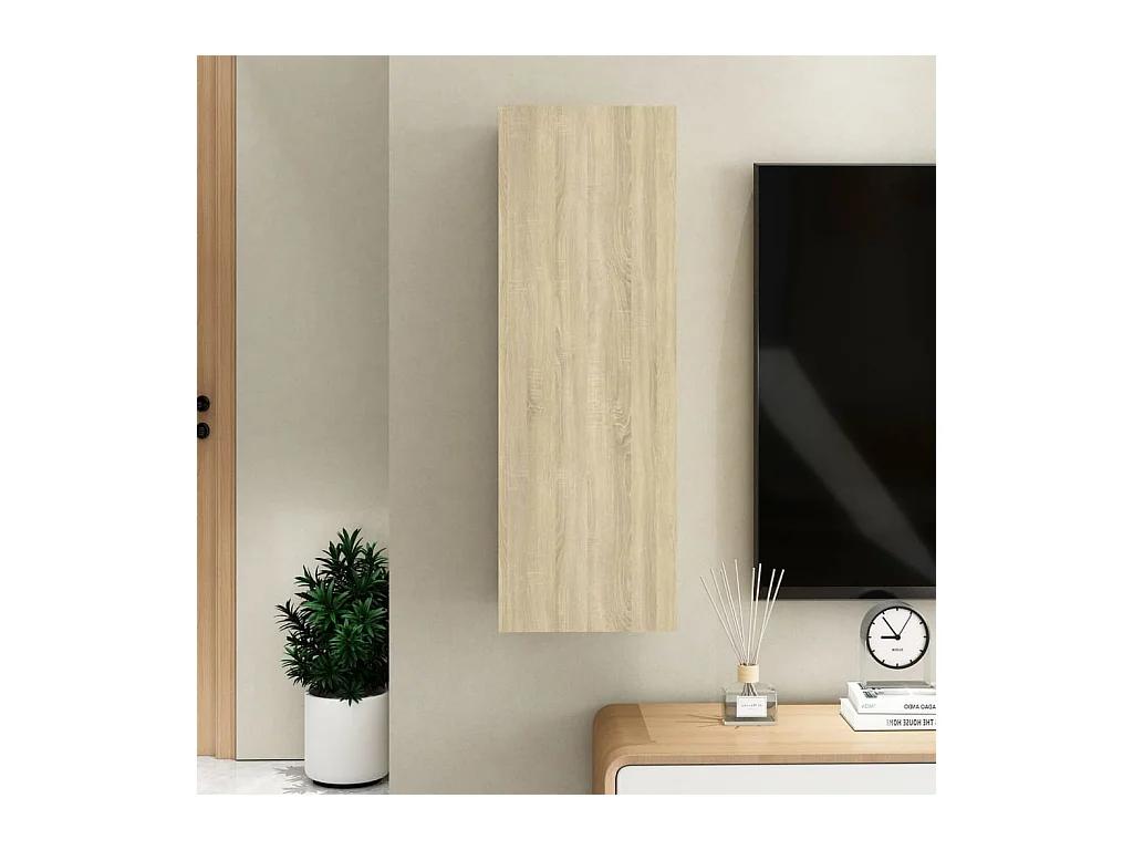 Mueble de TV de roble Sonoma 30,5 x 30 x 90 cm Madera de ingeniería
