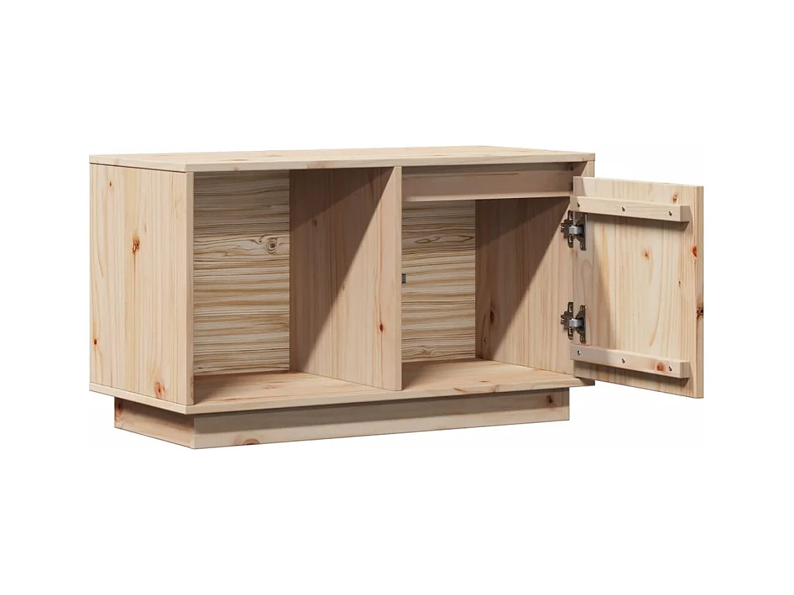 Meuble TV 74x35x44 cm Bois de pin massif