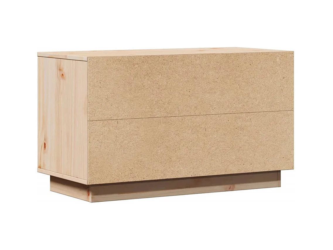 Meuble TV 74x35x44 cm Bois de pin massif