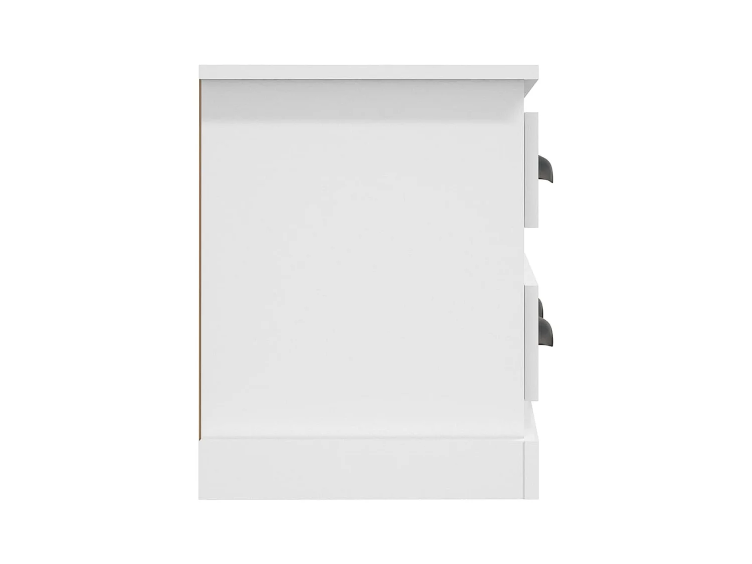 Meuble TV blanc 100x35,5x45 cm bois d'ingénierie