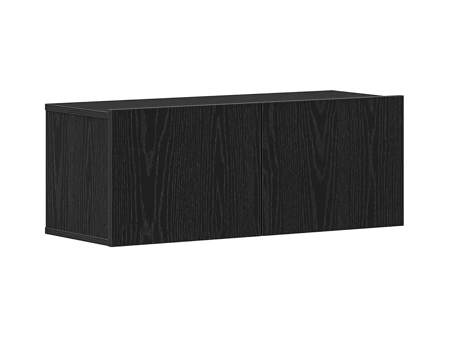 Armoires murales (ensemble de 2) - Chêne noir, 80x30x30 cm, en bois d'ingénierie