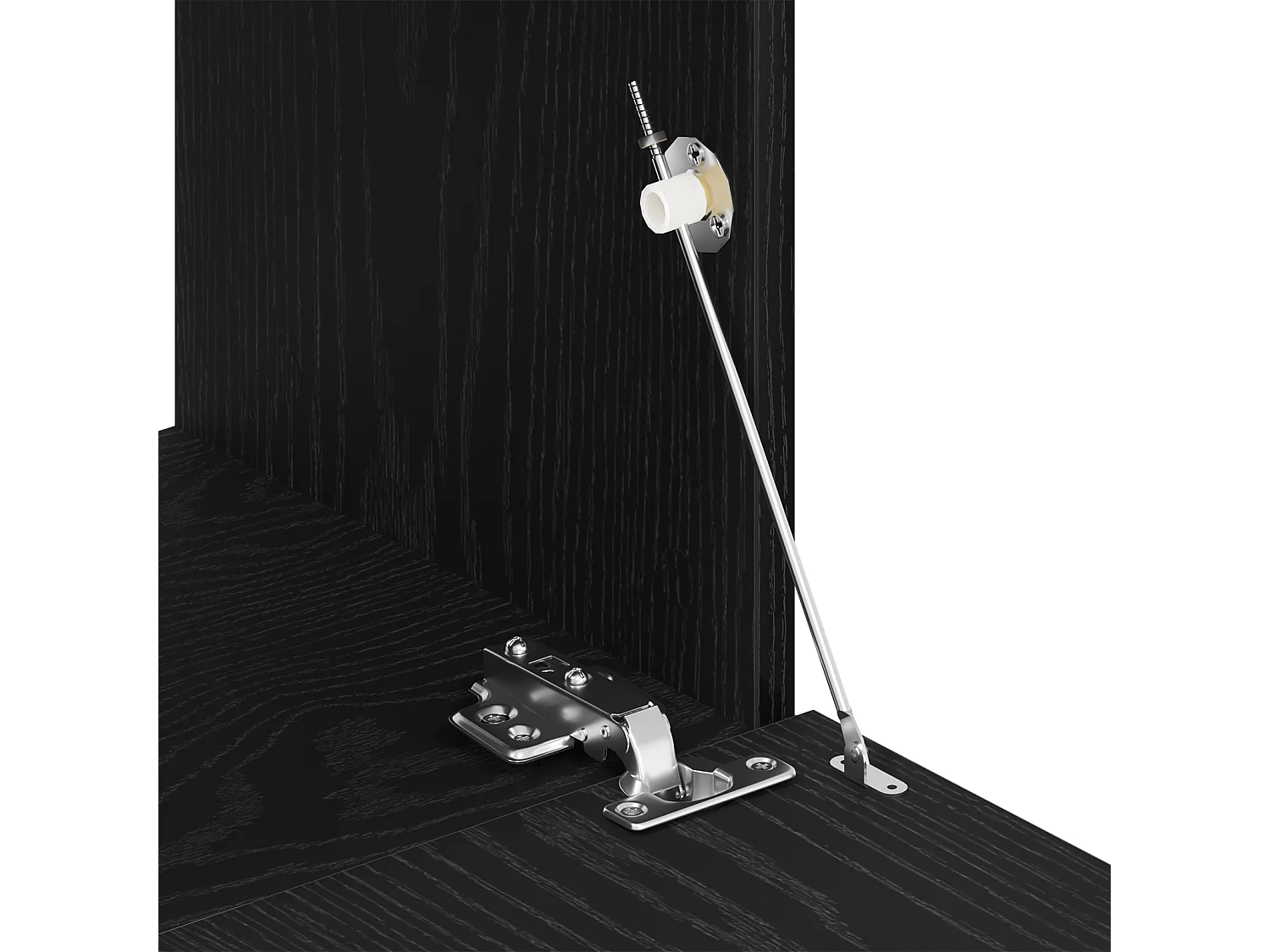 Armoires murales (ensemble de 2) - Chêne noir, 80x30x30 cm, en bois d'ingénierie