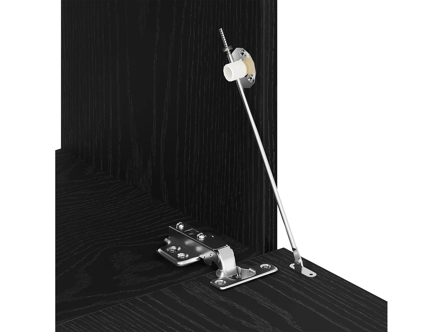 Armoires murales (ensemble de 2) - Chêne noir, 80x30x30 cm, en bois d'ingénierie