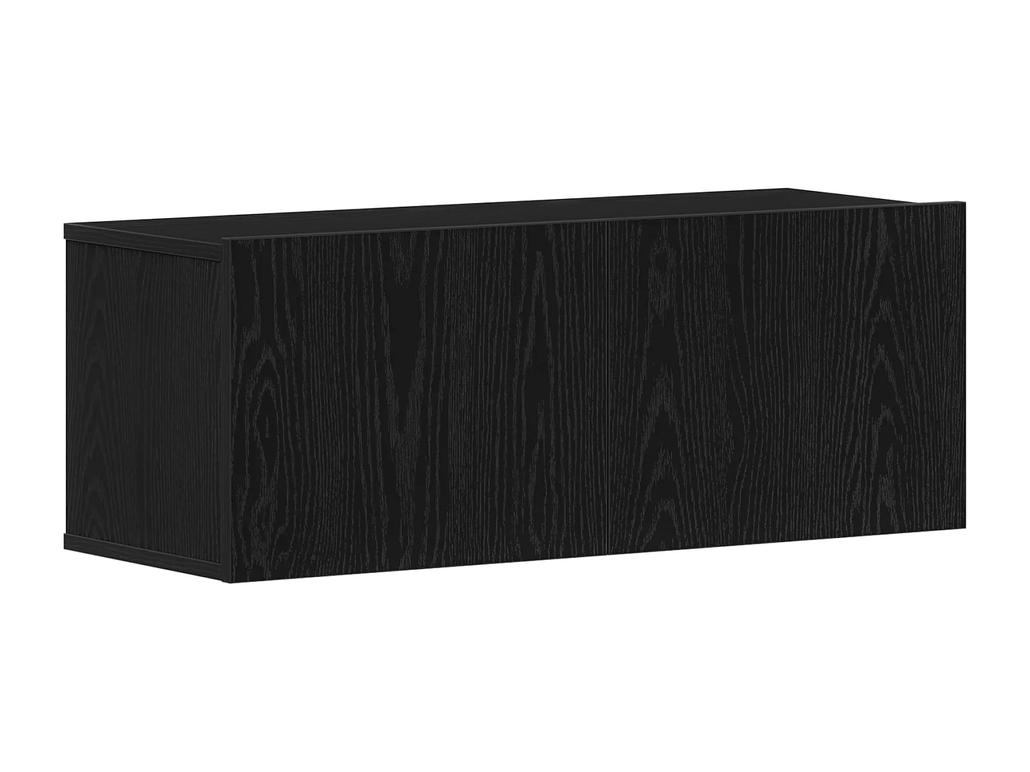 Meuble TV en Chêne Noir de 80x30x30 cm en Bois Agencé