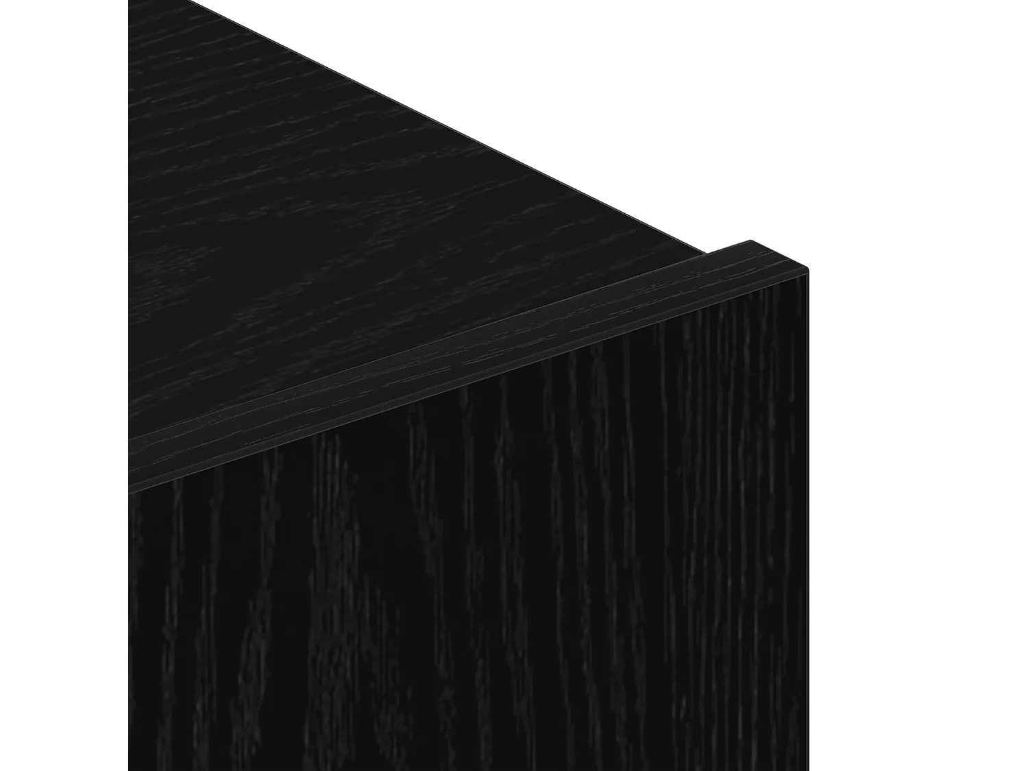 Meuble TV en Chêne Noir de 80x30x30 cm en Bois Agencé