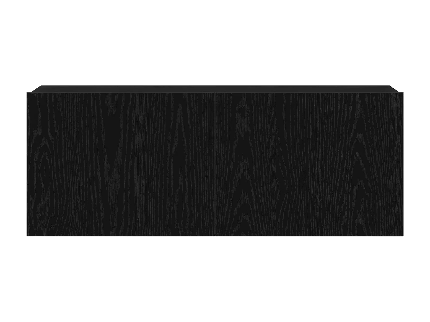 Meuble TV en Chêne Noir de 80x30x30 cm en Bois Agencé