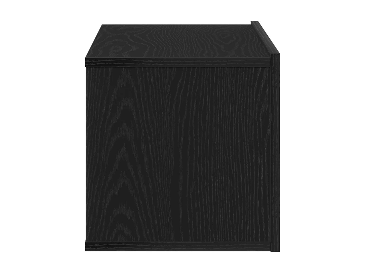 Meuble TV en Chêne Noir de 80x30x30 cm en Bois Agencé