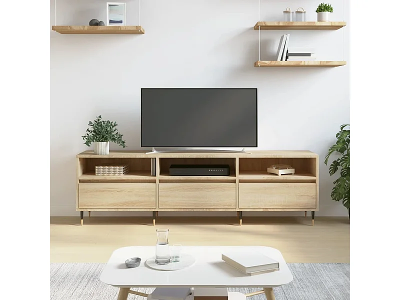 Sonoma eiken tv-kast 150x30x44,5 cm bewerkt hout