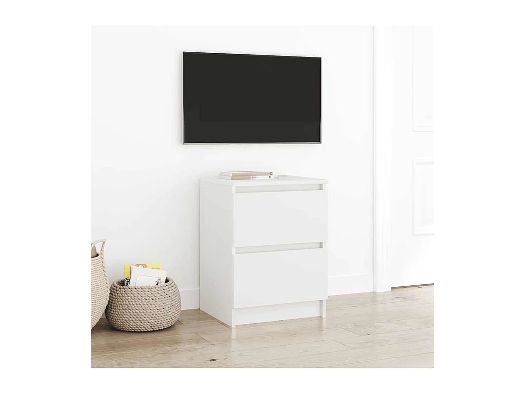 Mobile TV bianco 40x35x54 cm in legno ingegnerizzato