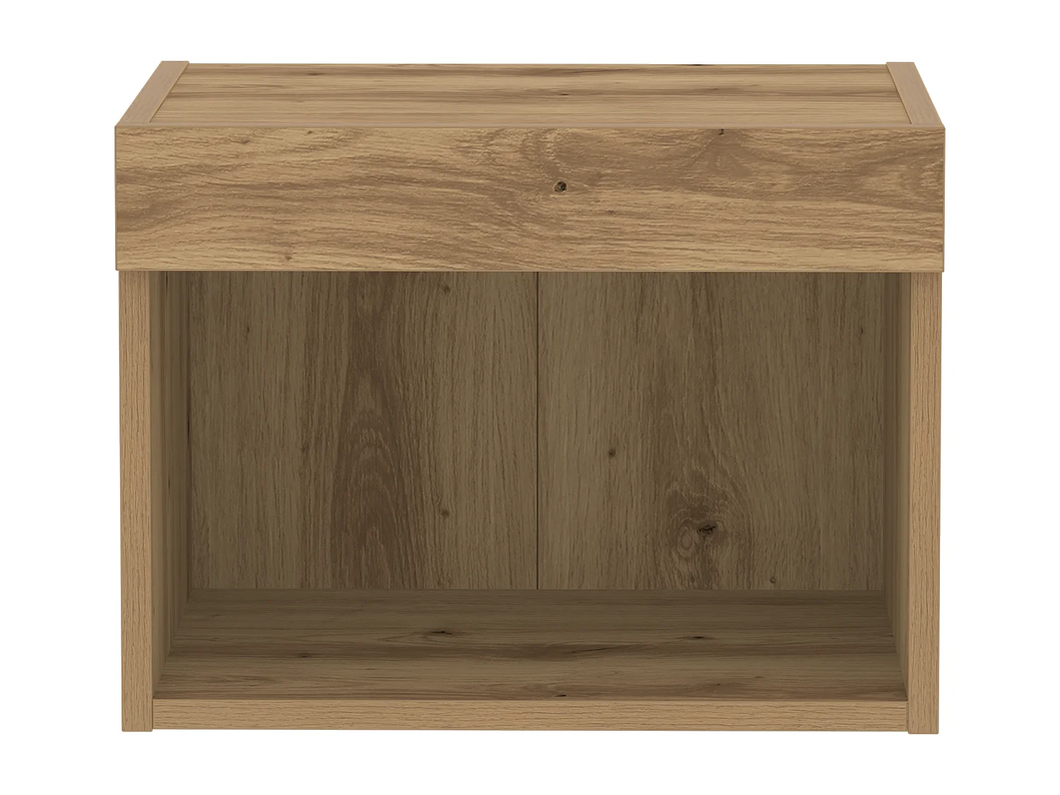 Armoire murale avec lumières LED Chêne artisanal 40x30x30 cm