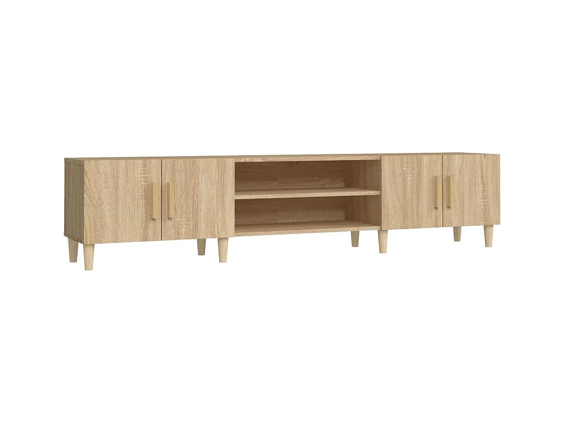 Meubles TV chêne sonoma 180x31,5x40 cm bois d'ingénierie