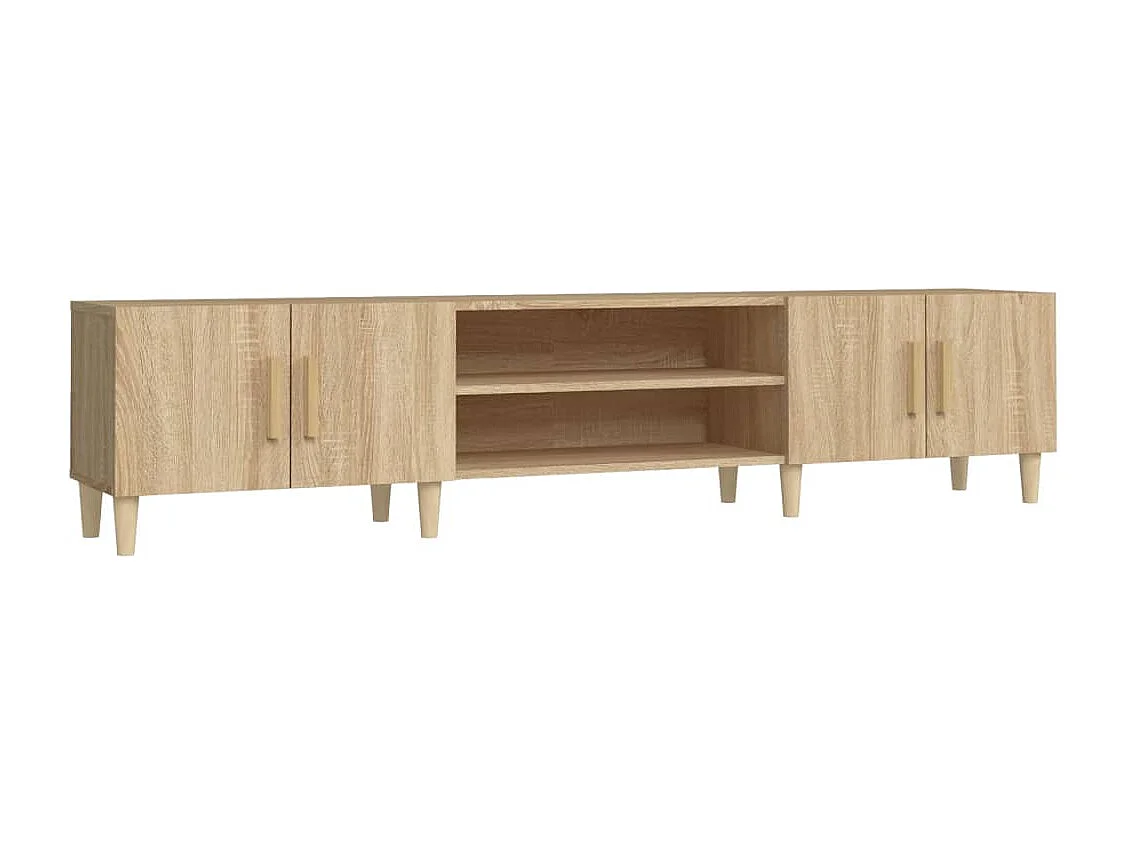 Meubles TV chêne sonoma 180x31,5x40 cm bois d'ingénierie