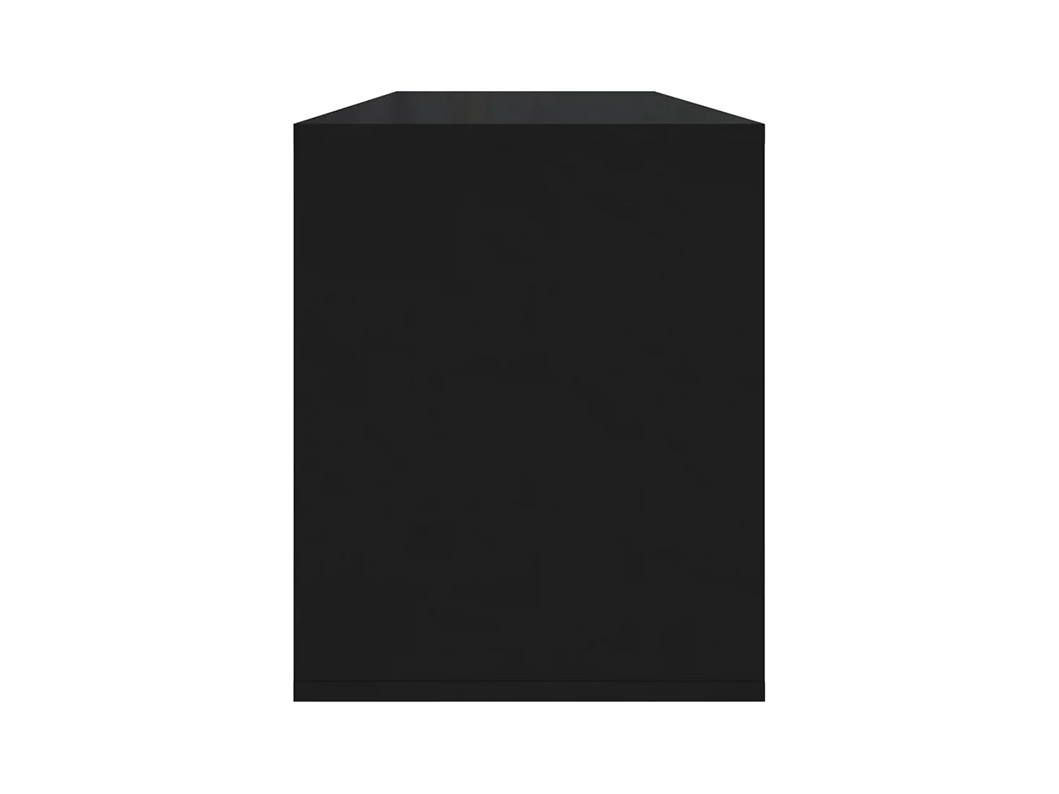 Meuble TV Noir 130x35x50 cm Bois d'ingénierie