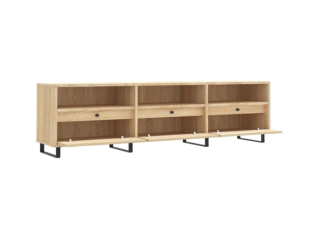 Meuble TV chêne sonoma 150x30x44,5 cm bois d'ingénierie