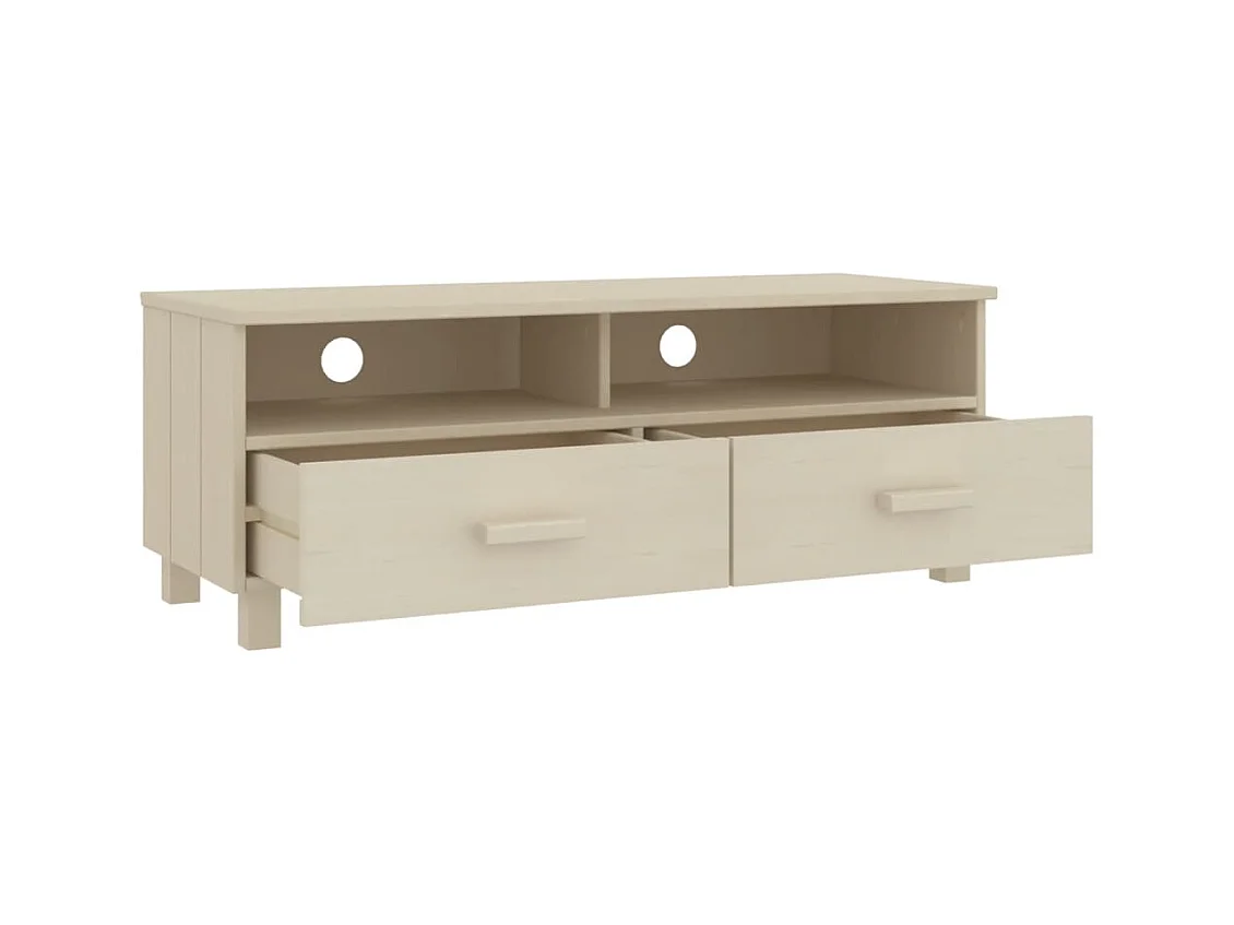 Meuble TV  Marron miel 106x40x40 cm Bois massif de pin