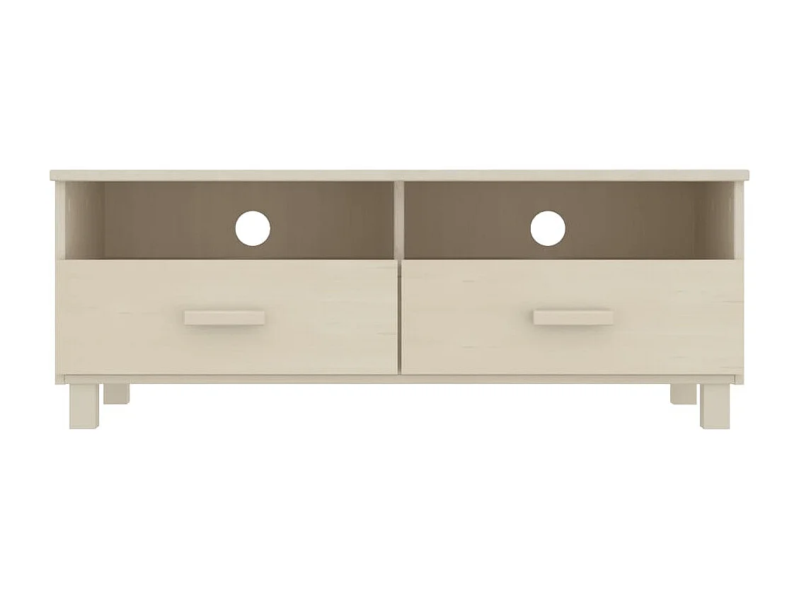 Meuble TV  Marron miel 106x40x40 cm Bois massif de pin