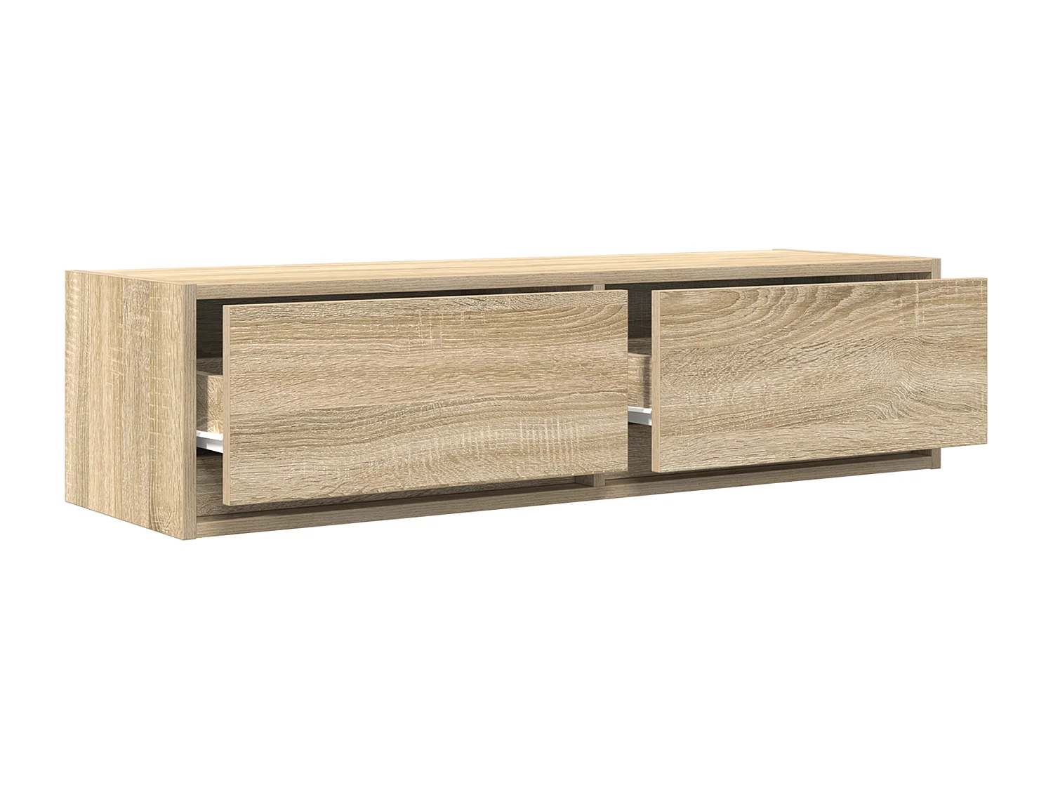 Meuble TV Chêne Sonoma 100x31x25,5 cm en bois d'ingénierie