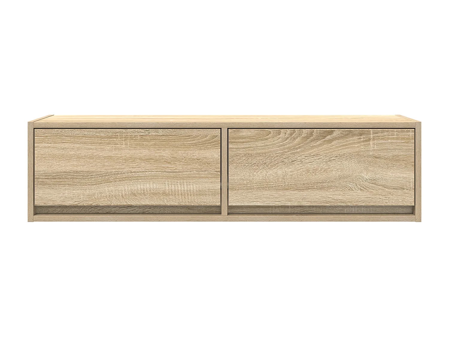 Meuble TV Chêne Sonoma 100x31x25,5 cm en bois d'ingénierie