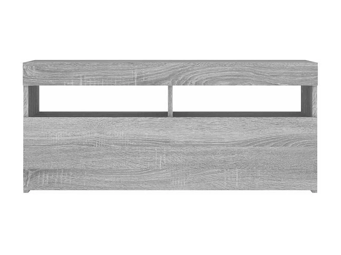 Meuble TV avec lumières LED Sonoma gris 90x35x40 cm