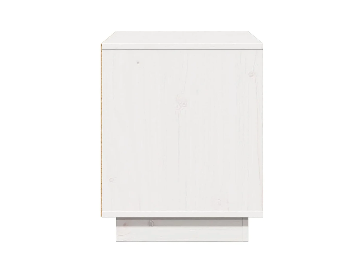 Meuble TV Blanc 74x35x44 cm Bois de pin massif