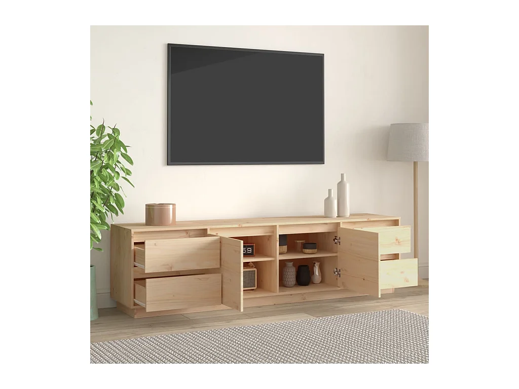 Meuble TV 176x37x47,5 cm Bois de pin massif