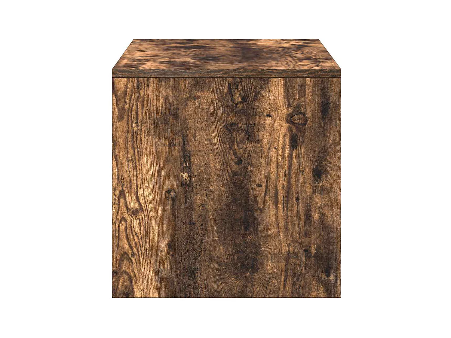 Meuble TV Chêne fumé 100x40x40 cm Bois d'ingénierie