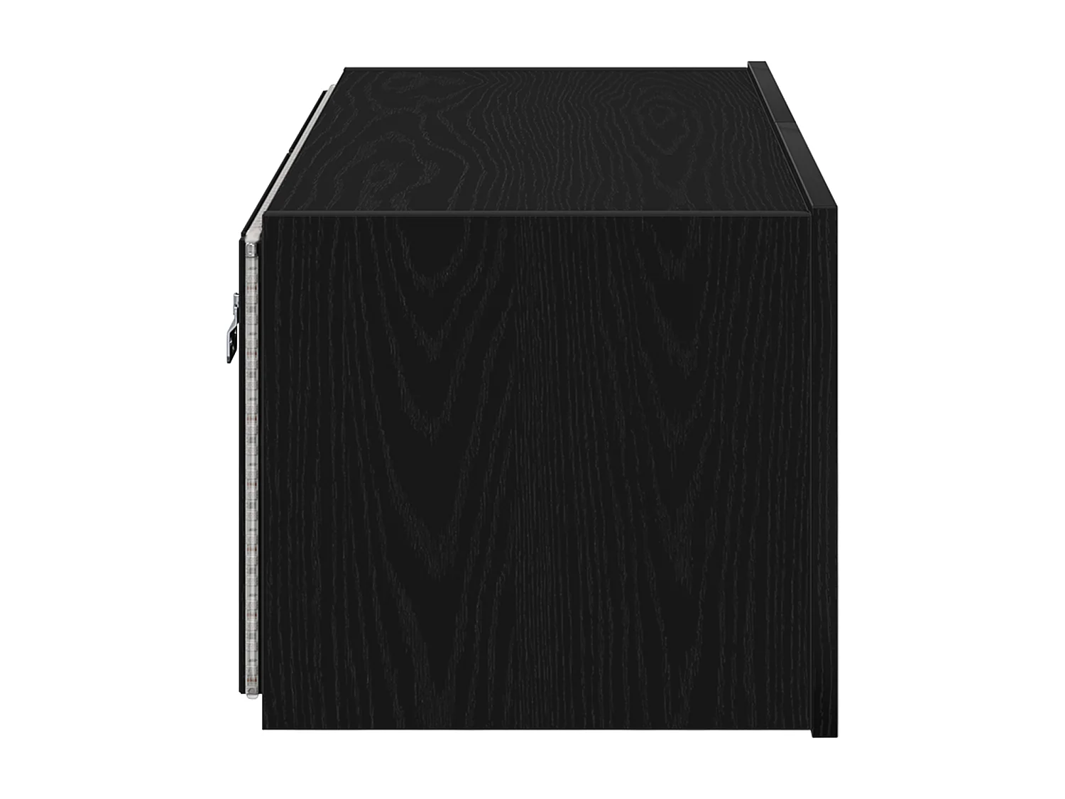 Mobile TV con illuminazione LED Rovere Nero 80x35x31 cm