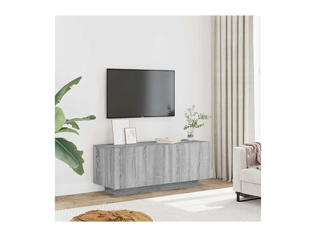 Meuble TV Sonoma gris 100x35x40 cm Bois d'ingénierie