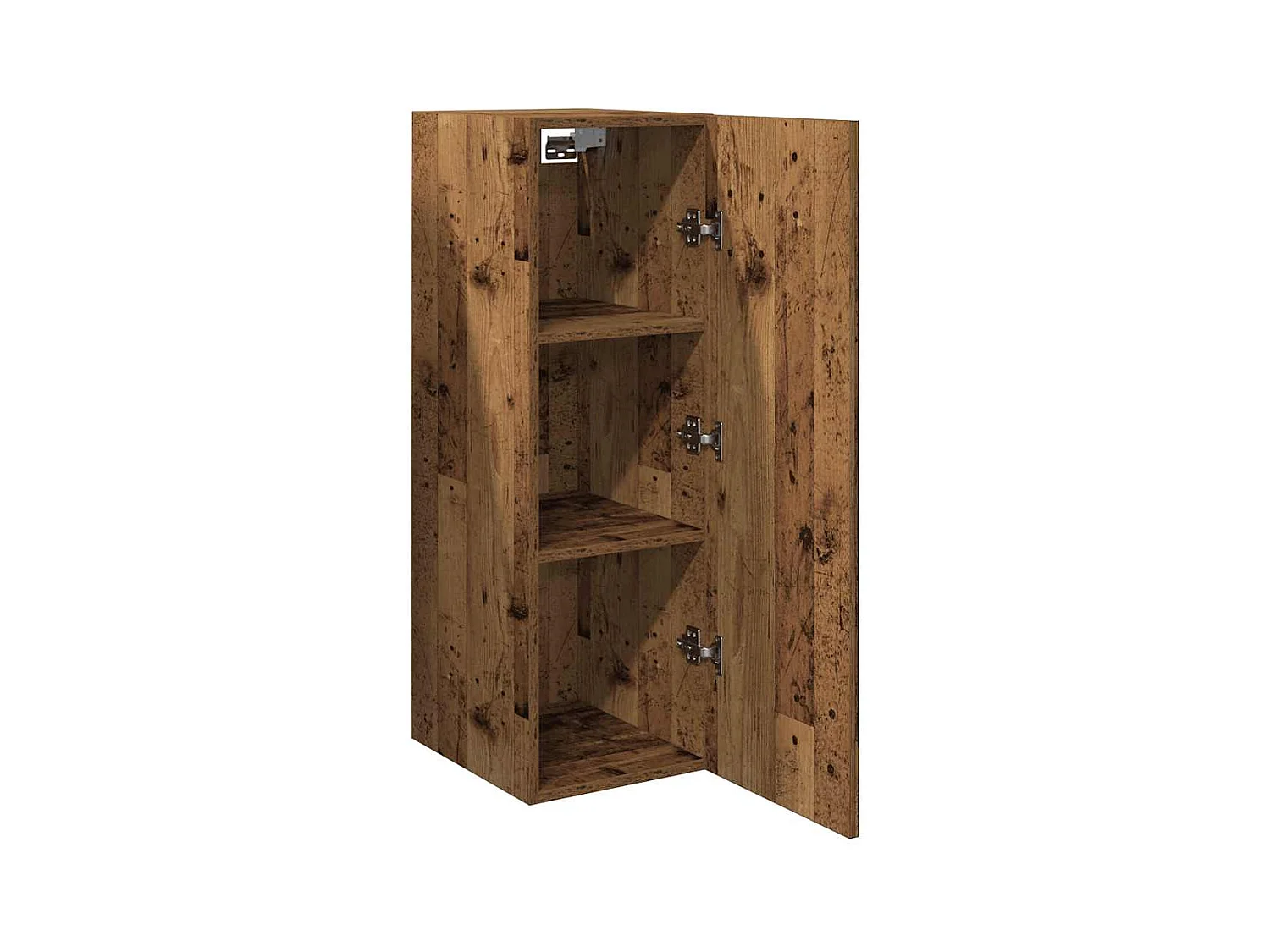 Mueble de pared de madera antigua 30,5x30x90 cm madera de ingeniería