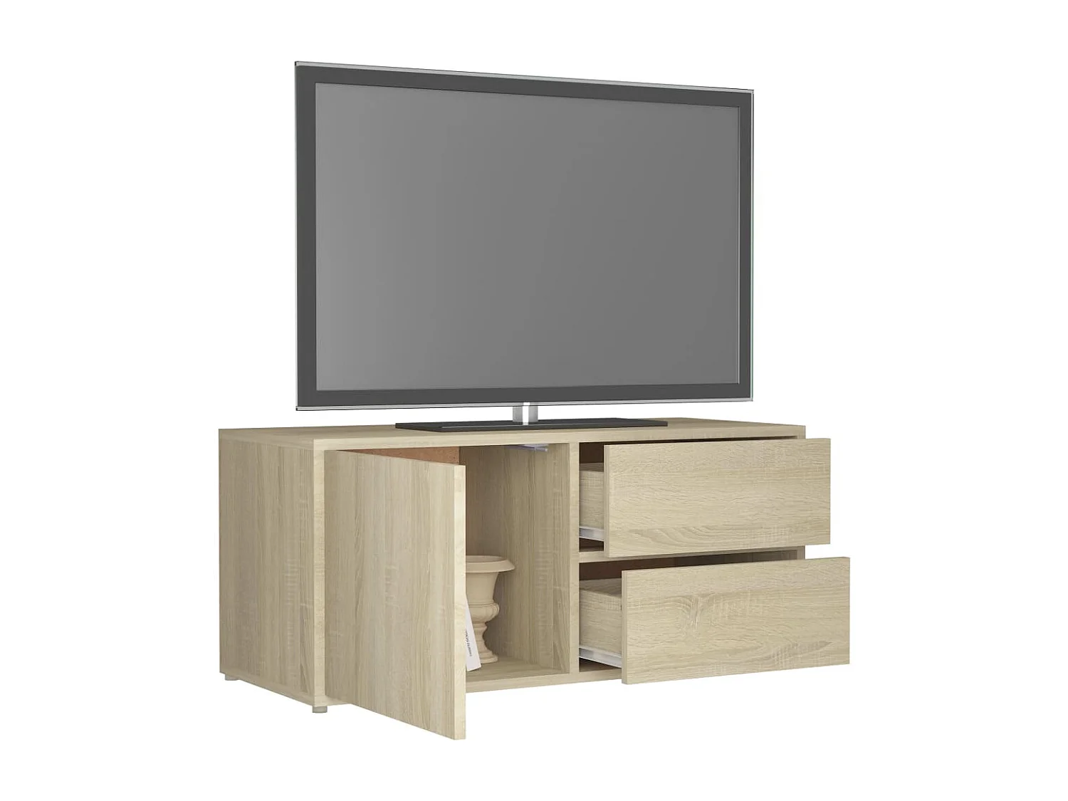 Meuble TV Chêne sonoma 80x34x36 cm Bois d'ingénierie