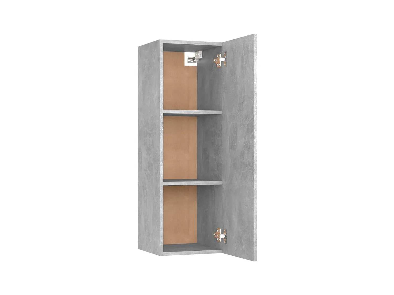 Mobile TV grigio cemento 30,5x30x90 cm in legno ingegnerizzato