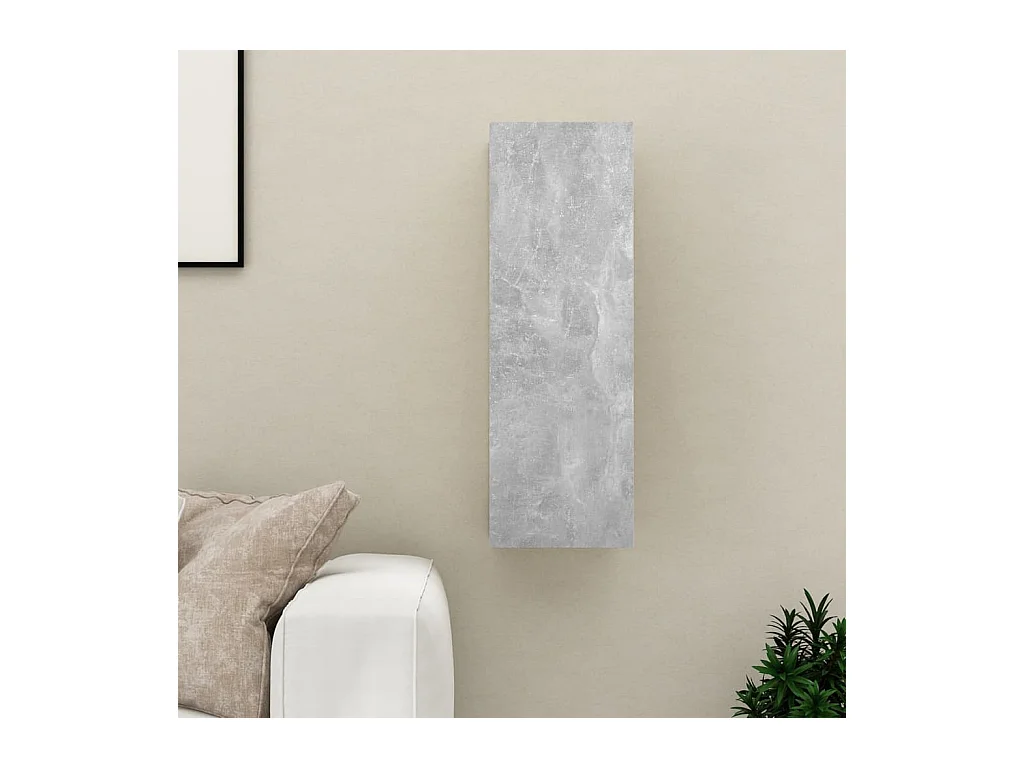 Mobile TV grigio cemento 30,5x30x90 cm in legno ingegnerizzato