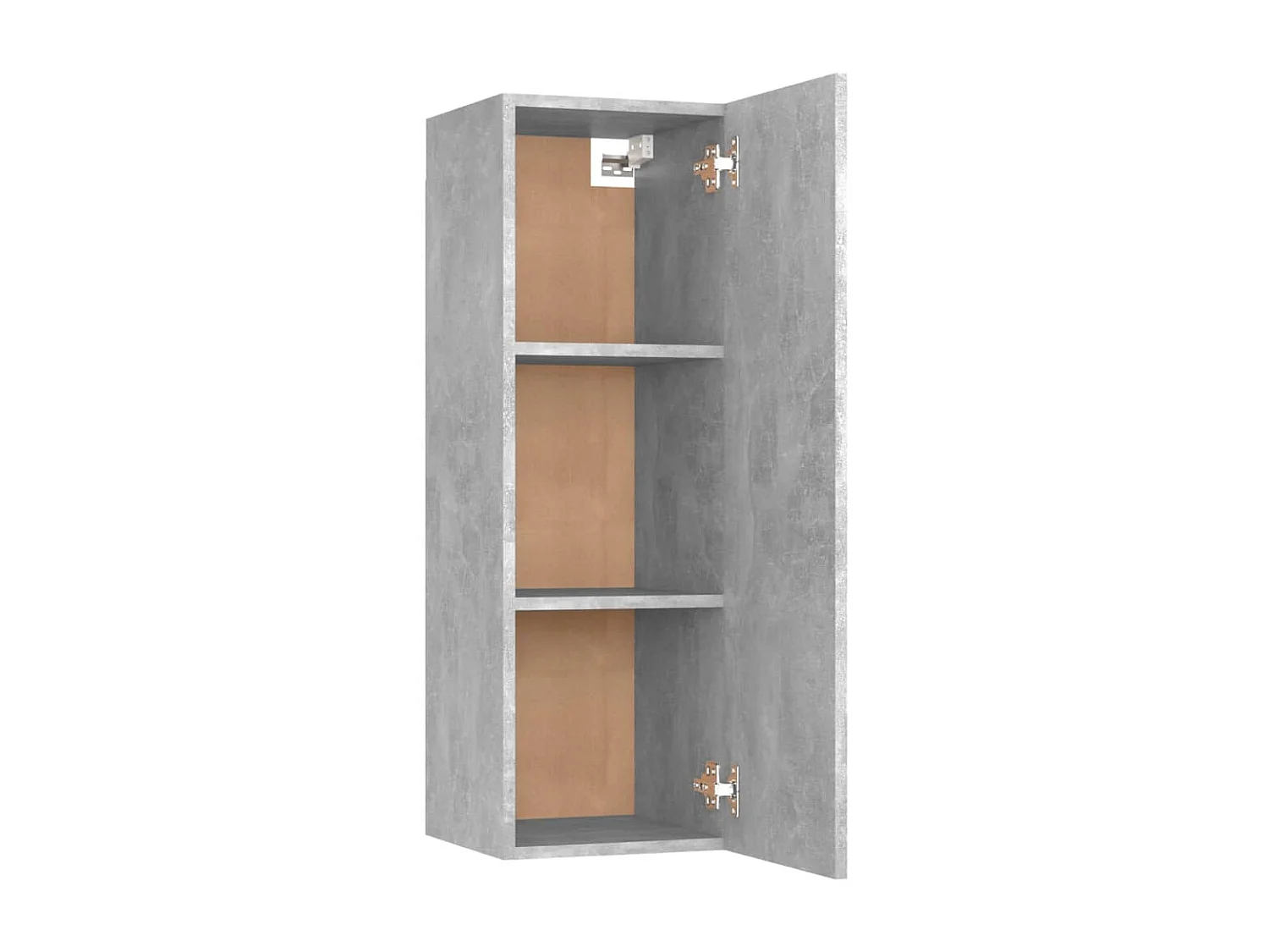 Mobile TV grigio cemento 30,5x30x90 cm in legno ingegnerizzato