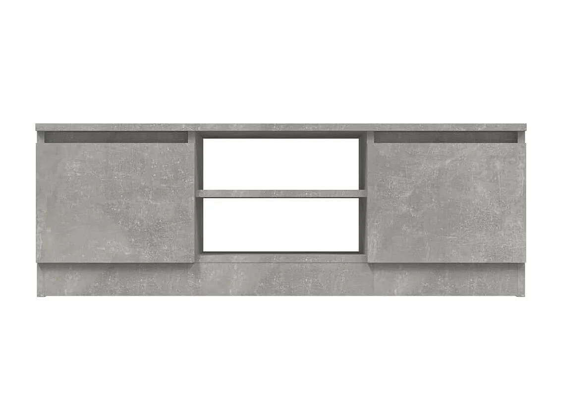 Meuble TV avec porte Gris béton 102x30x36 cm