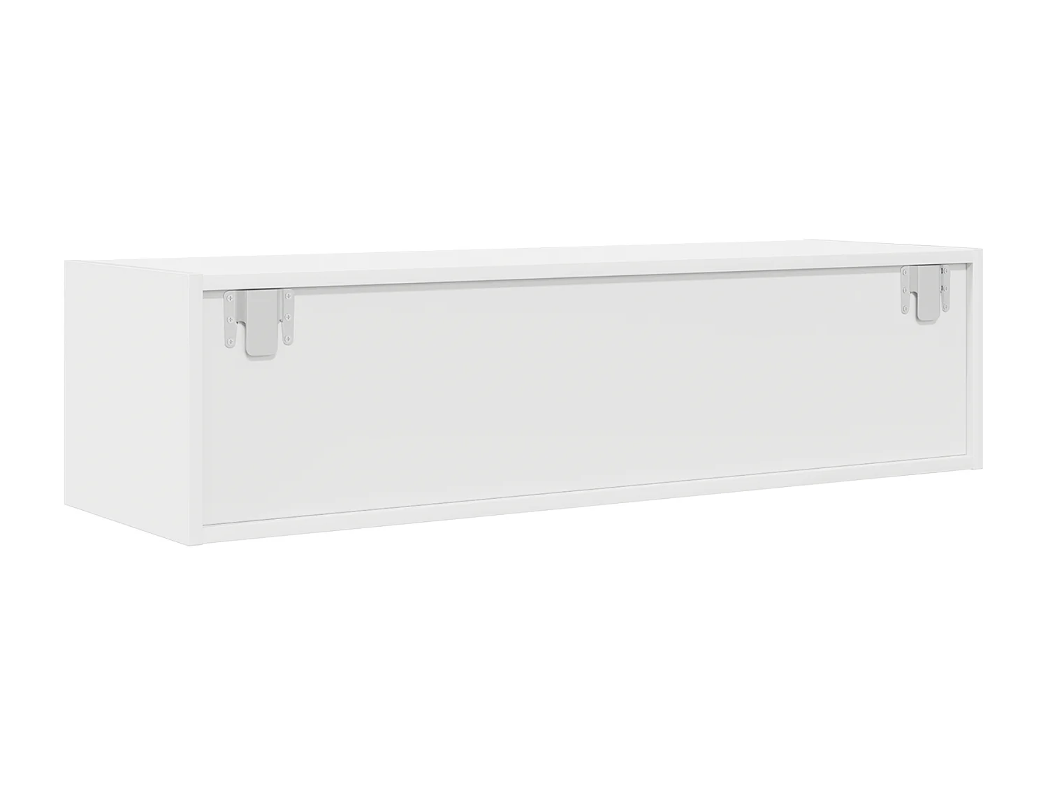 Meuble TV Blanc 100x31x25,5 cm en Bois d'ingénierie