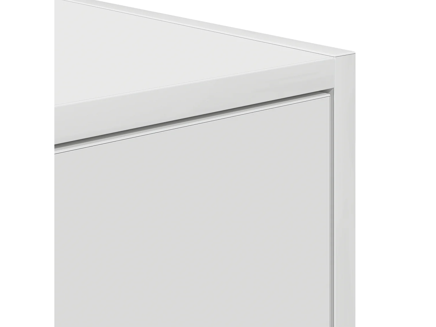 Meuble TV Blanc 100x31x25,5 cm en Bois d'ingénierie