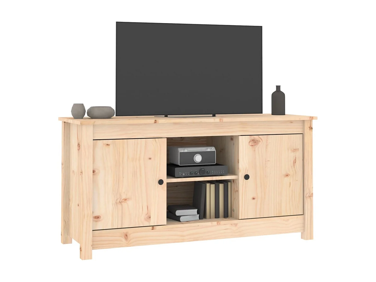 Mobile TV 103x36,5x52 cm Legno massello di pino