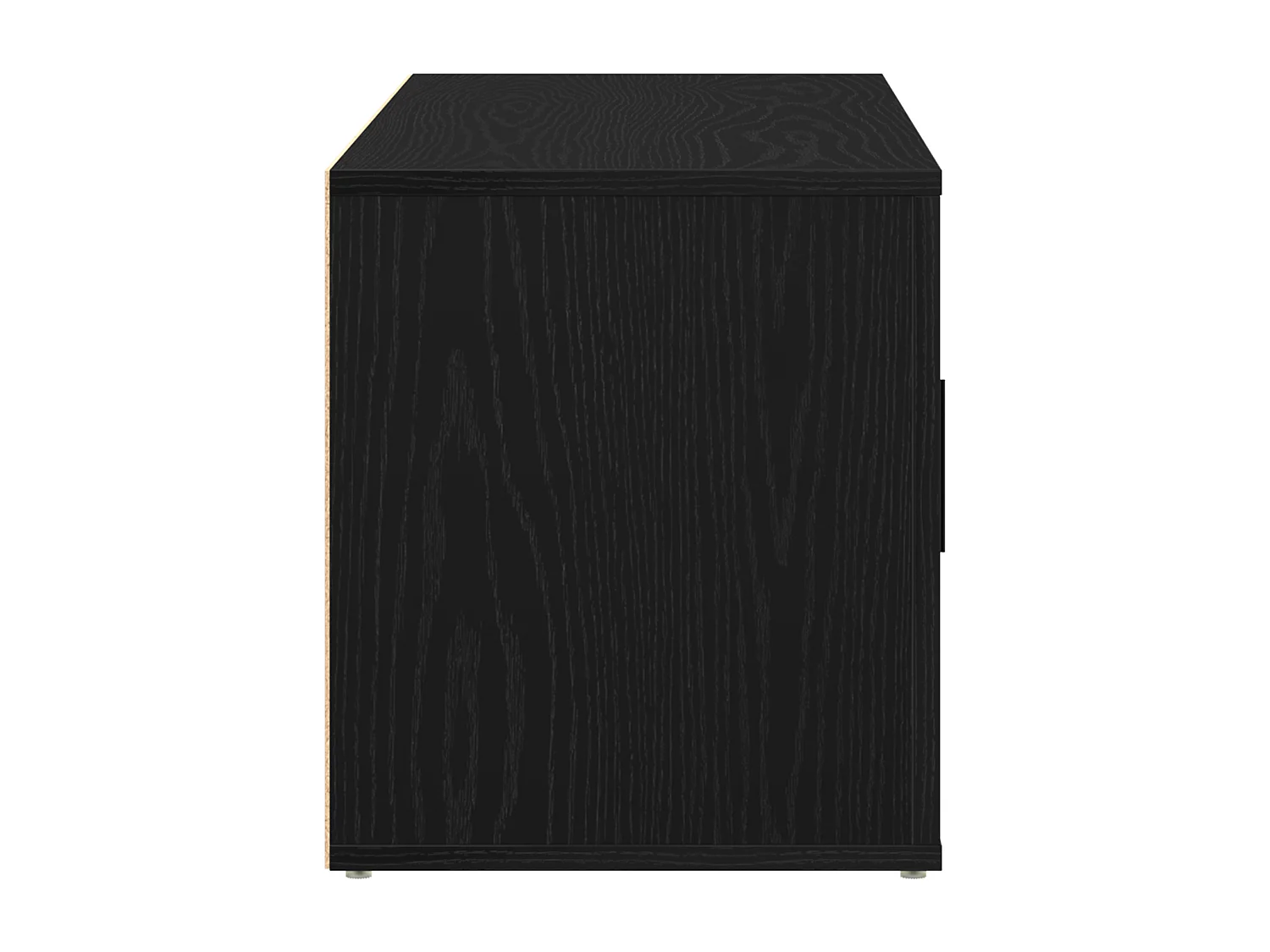 Meuble TV Noir Chêne 100x35x40 cm Bois d'ingénierie