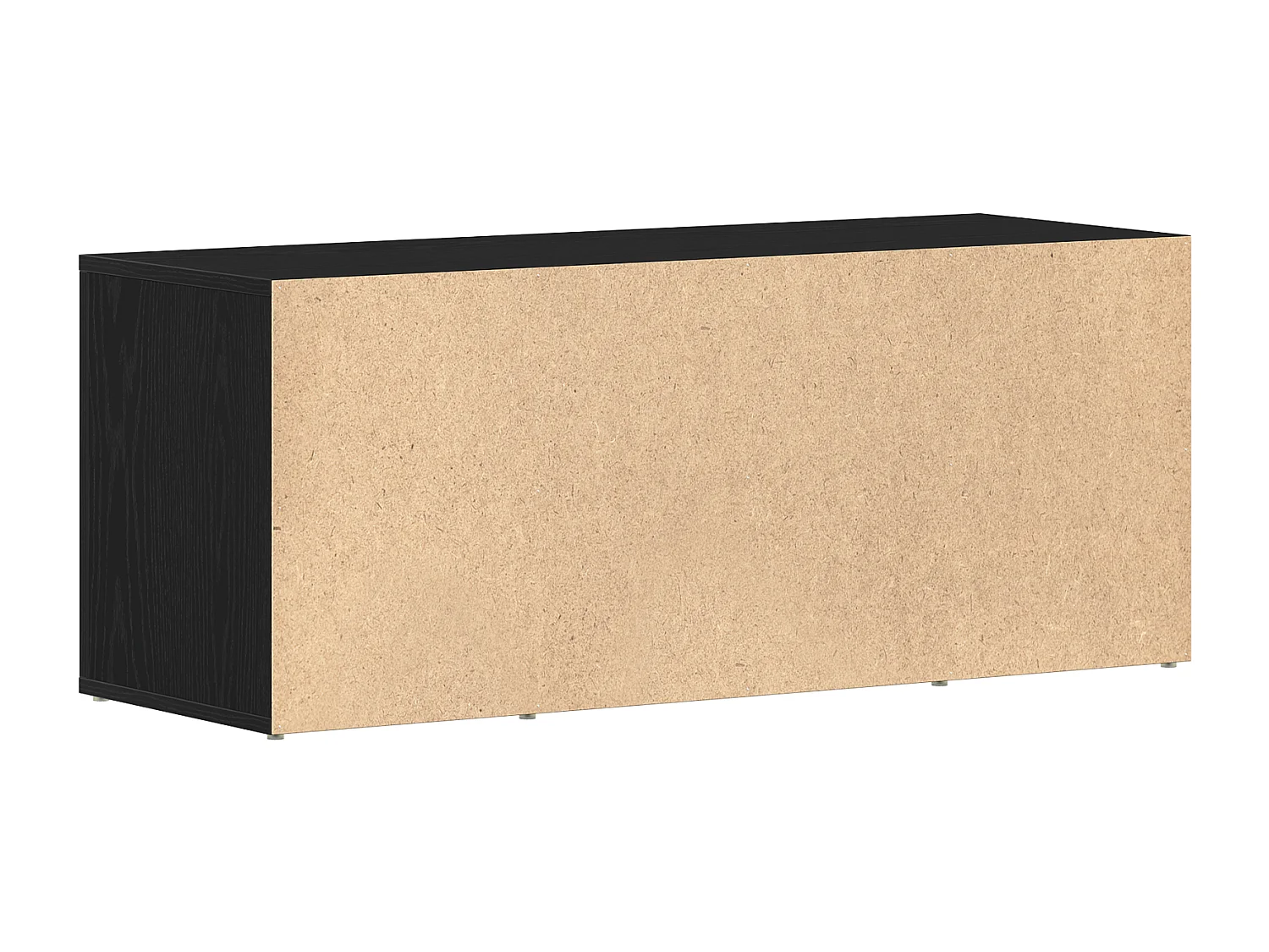 Meuble TV Noir Chêne 100x35x40 cm Bois d'ingénierie