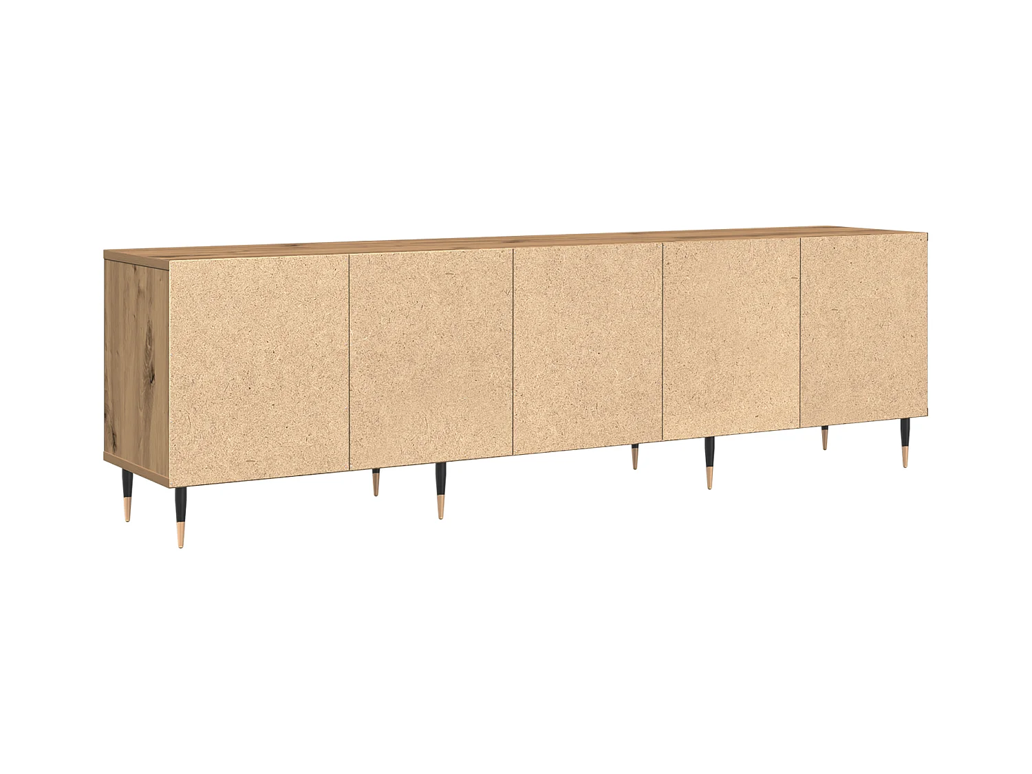 Mobile TV in rovere lavorato a mano 150x30x44,5 cm Legno ingegnerizzato