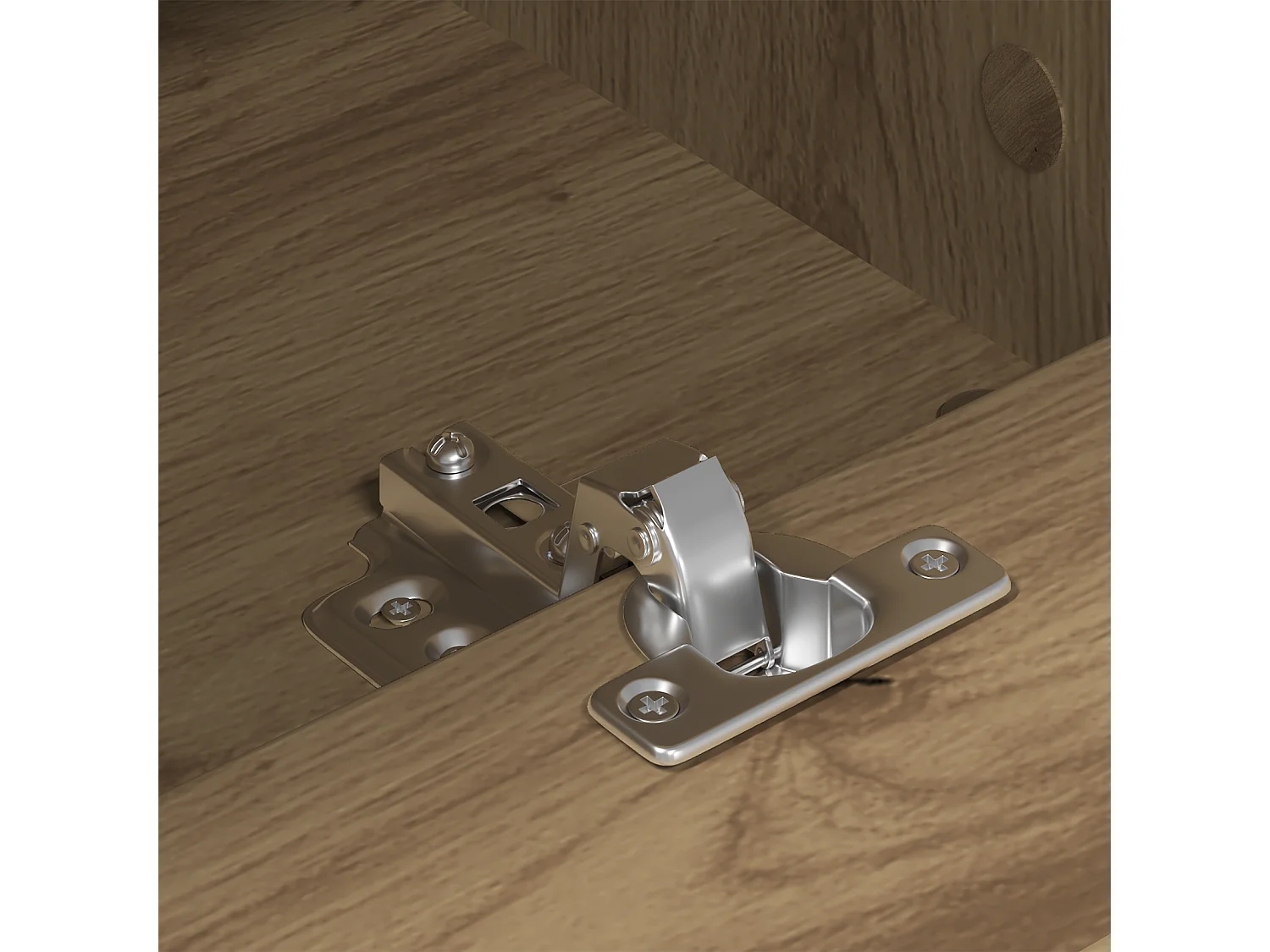 Mobile TV in rovere lavorato a mano 150x30x44,5 cm Legno ingegnerizzato