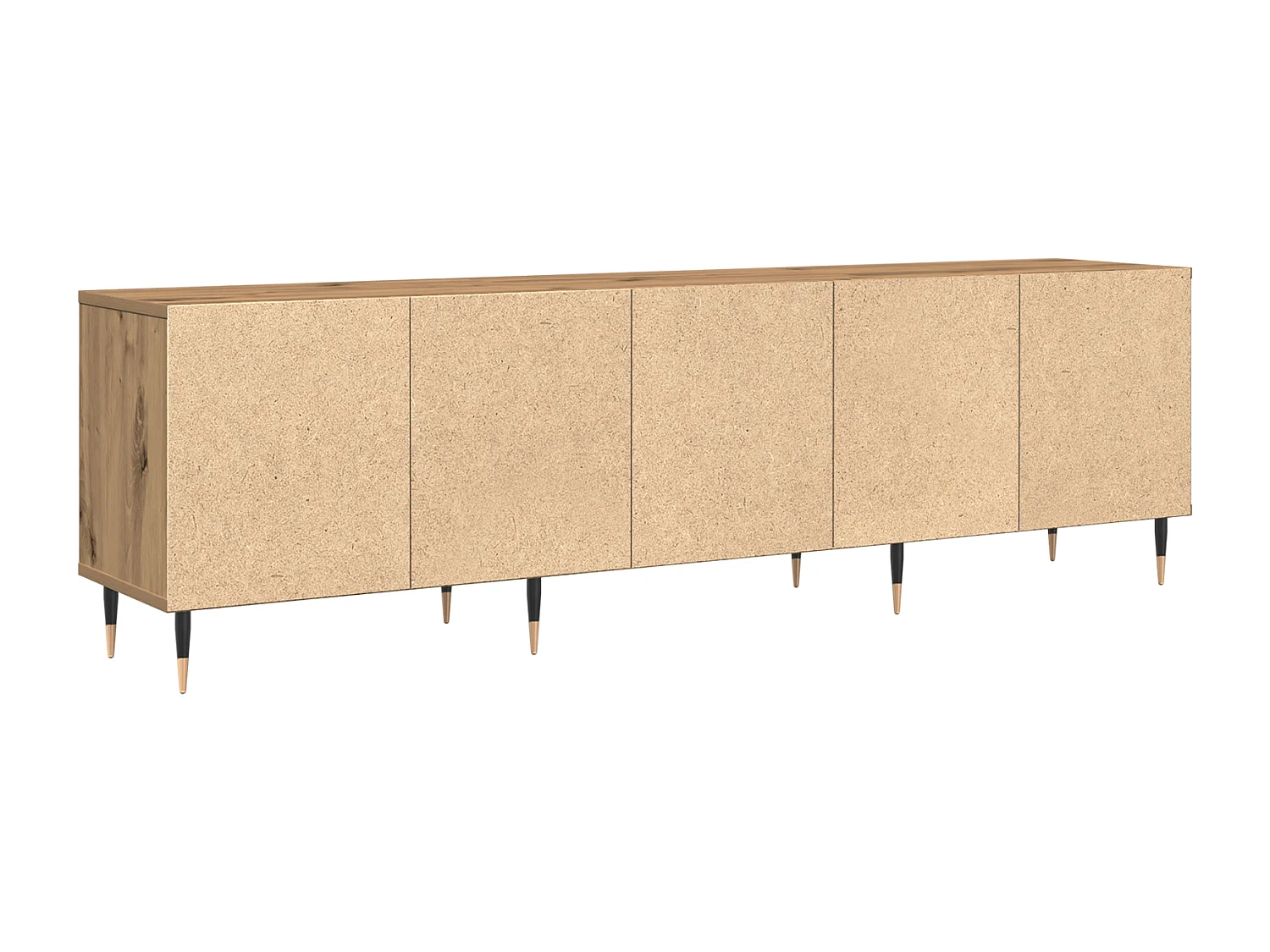 TV-meubel Handgemaakt eikenhout 150x30x44,5 cm Technisch hout