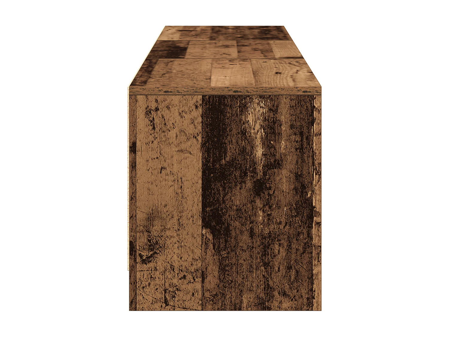 Meuble TV avec LED Vieux Bois 162,5x34x40 cm Bois Aggloméré