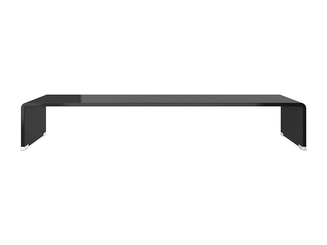Soporte para TV/monitor 80x30x13 cm cristal negro