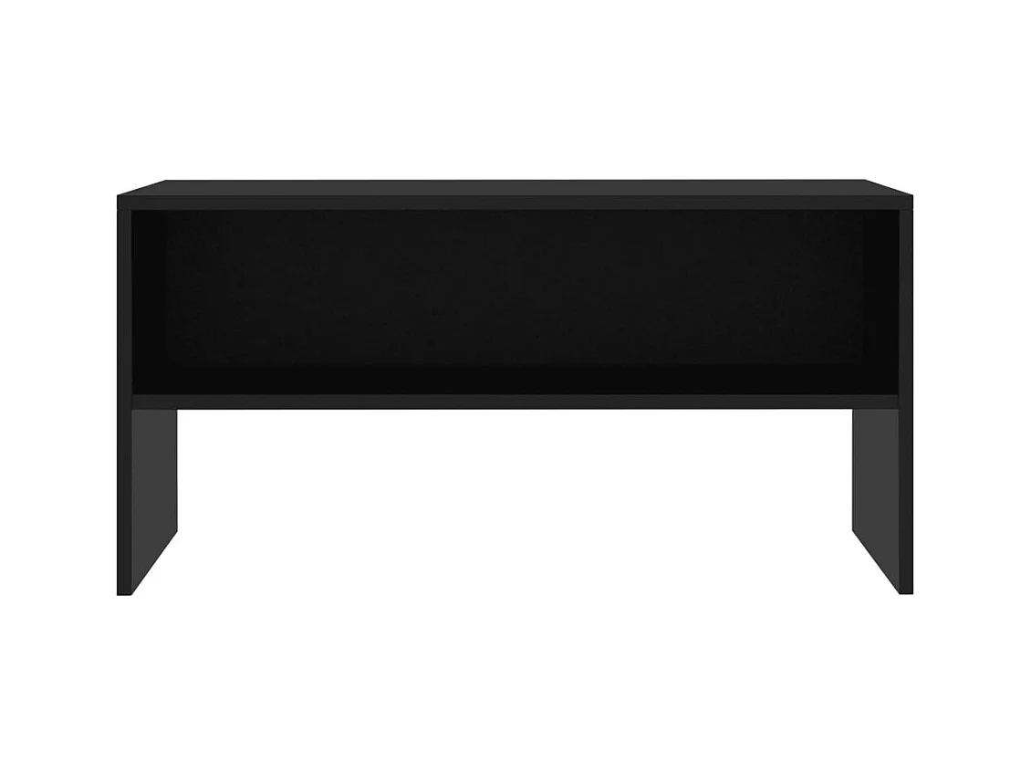 Meuble TV Noir 80x40x40 cm Bois d’ingénierie