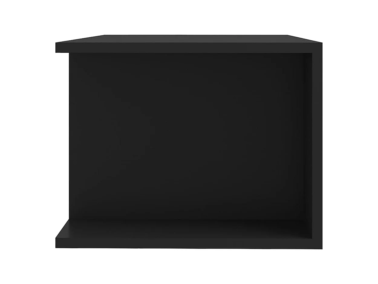 Meuble TV avec lumières LED Noir 90x39x30 cm