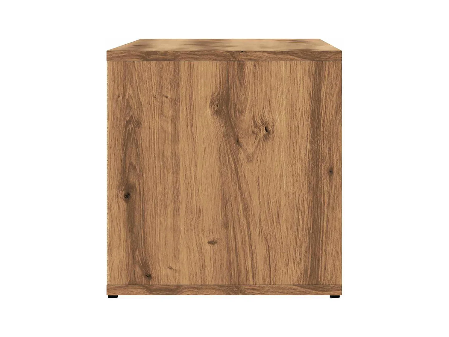 Meuble TV chêne artisanal 80x34x35,5 cm bois d'ingénierie